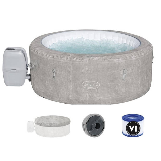 Bestway - Jacuzzi - Lay-Z-Spa - Zurich - Opblaasbaar - Bubbelbad - Incl. Toebehoren - Ø180cm