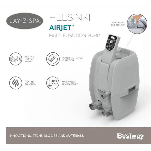 Bestway - Jacuzzi - Lay-Z-Spa - Helsinki AirJet - Inclusief onderhoudspakket
