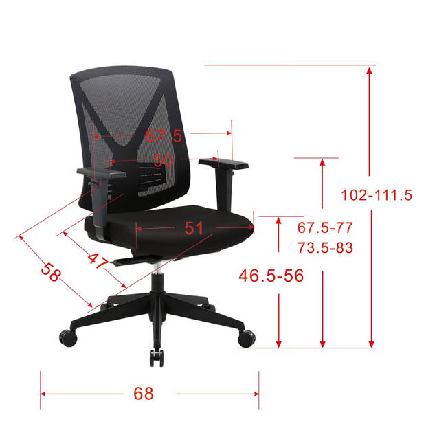 Ergonomische bureaustoel ProjectPLUS - Voldoet aan NEN-EN 1335 norm
