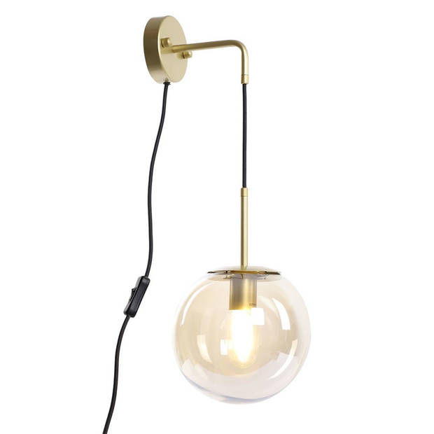 Bronx71 Wandlamp Else 1-lichts Amber.