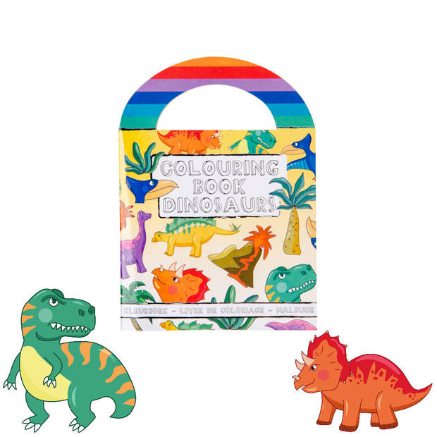 Decopatent® Uitdeelcadeaus 48 STUKS Dinosaurus Kleurboekjes met