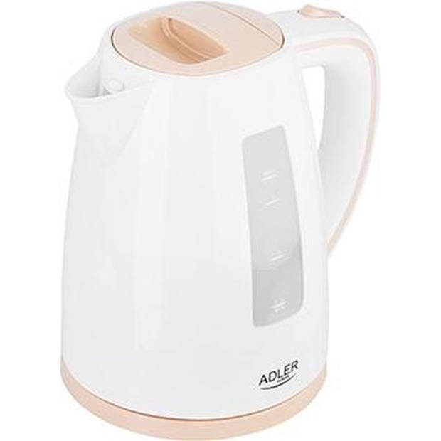 Top Choice - Kunststof waterkoker - rose wit - 2200 watt - 1.7 liter