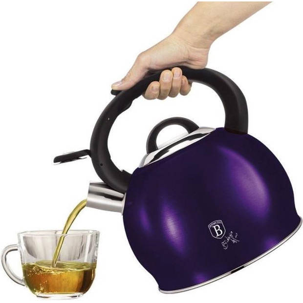 Berlinger Haus 6831 - Fluitketel - 3.0 liter - Metalic purple collection - RVS