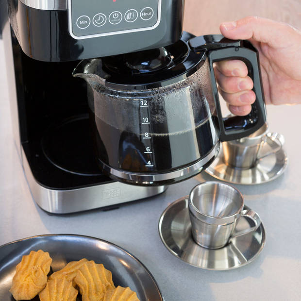 Filter koffiemachine - 1,5L - RVS Trebs RVS-Zwart