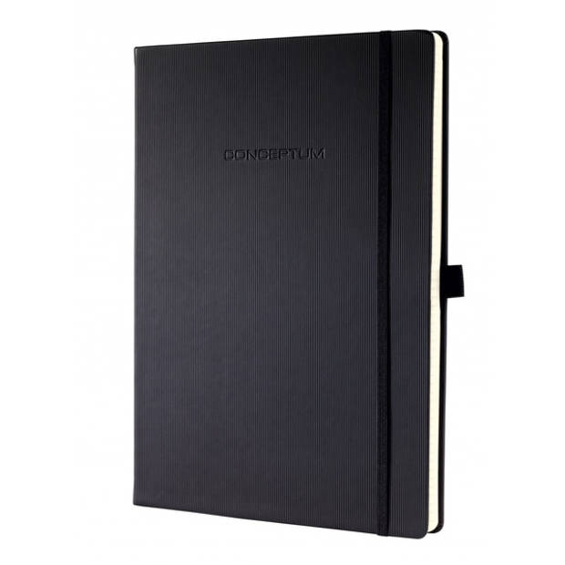 Notitieboek Sigel Conceptum Pure hardcover A4 zwart gelinieerd