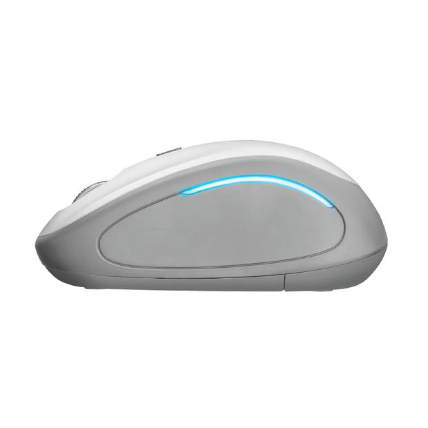 Trust muis YVI FX WIRELESS MOUSE WHITE