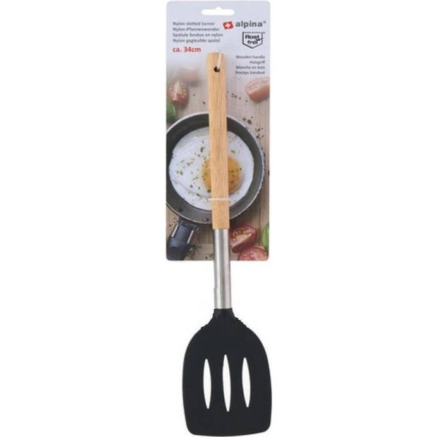 Alpina Baking spatula 34 Cm Wood/stainless steel/nylon Clear/silver/black