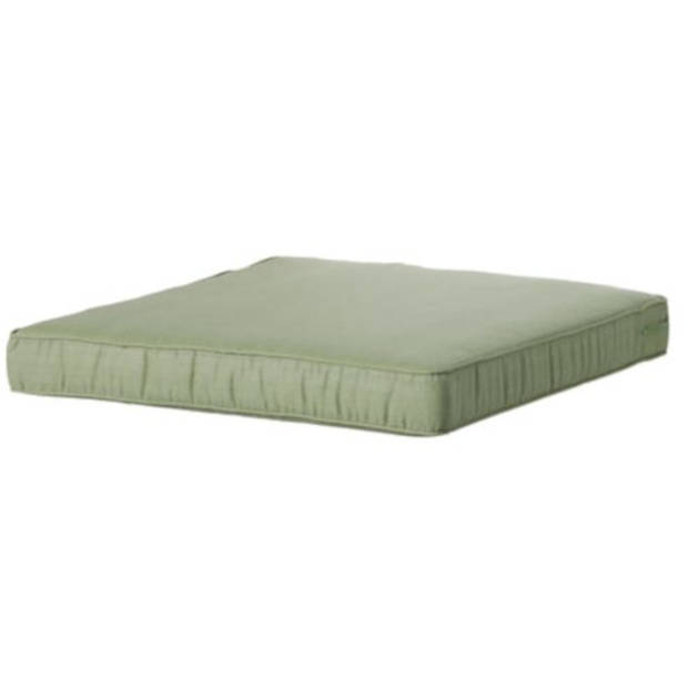 Madison loungekussen Basic 73 x 73 x 8 cm polykatoen groen