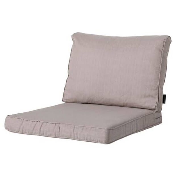 Madison loungekussen Basic 60 x 43 x 10 cm polykatoen taupe