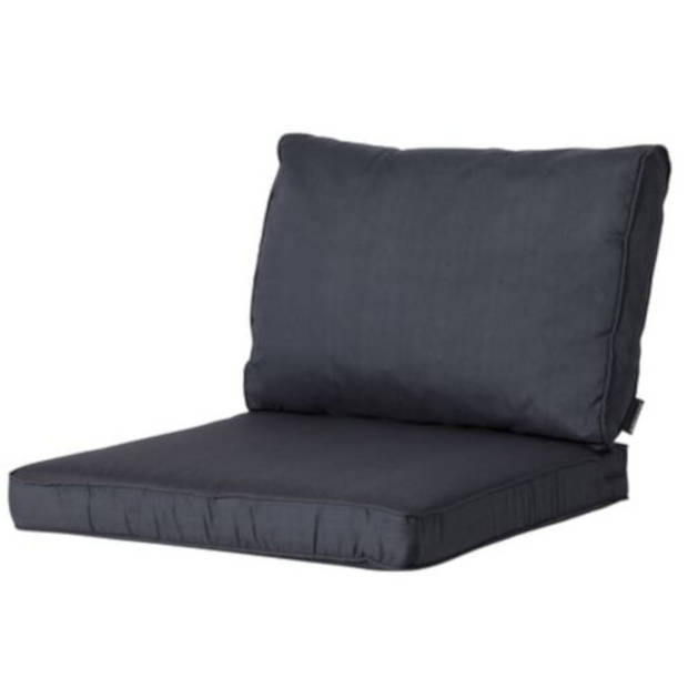 Madison loungekussen Basic 60 x 43 x 10 cm polykatoen zwart