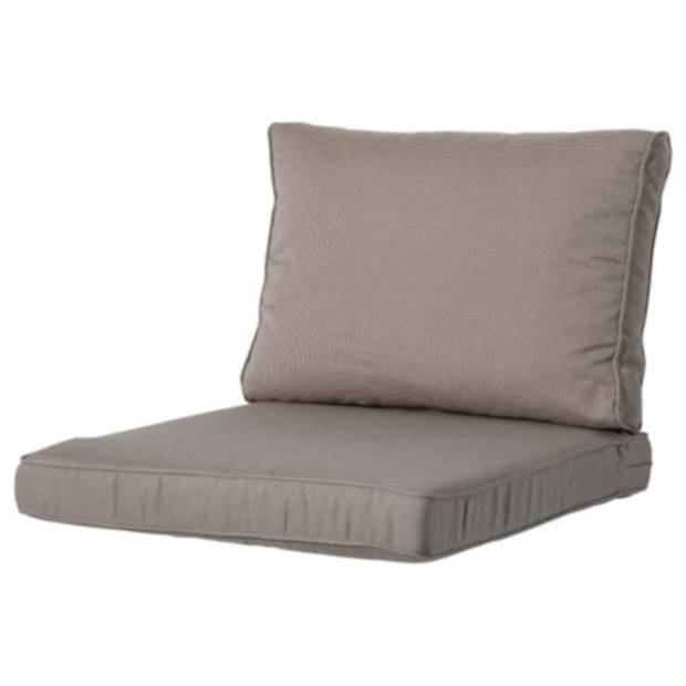 Madison loungekussen Rib 60 x 43 x 10 cm dralon taupe