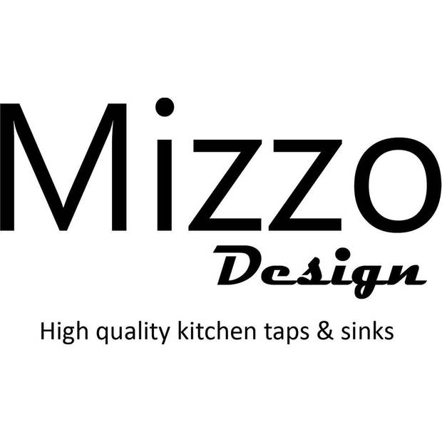 Mizzo Linea Keukenspoelbak, roestvrij staal, eenvoudige installatie, vlak en onderbouw, satijn, roestvrij staal,