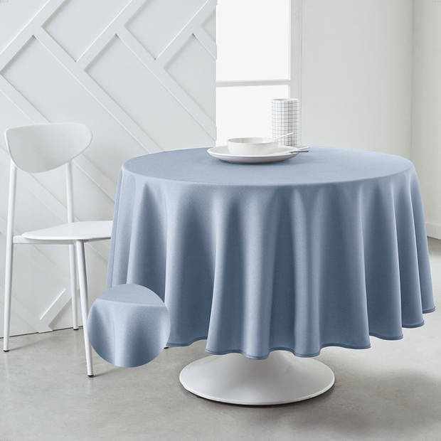 Today 180x180 / Denim - Luxe tafelkleed - tafellaken- Polyester - Tafelzeil