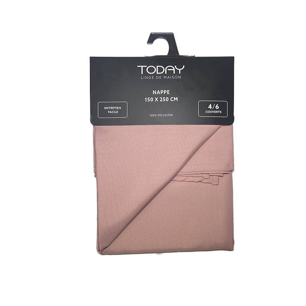 Today 150x250 / Rose - Luxe tafelkleed - tafellaken- Polyester - Tafelzeil