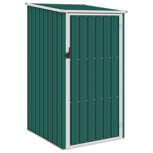 vidaXL Tuinschuur 87x98x159 cm gegalvaniseerd staal groen