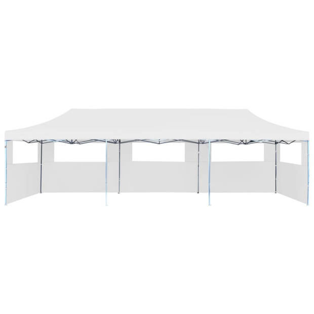 vidaXL Partytent pop-up met 5 zijwanden 3x9 m wit