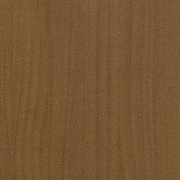 vidaXL Boekenkast 80x35x71 cm massief grenenhout honingbruin