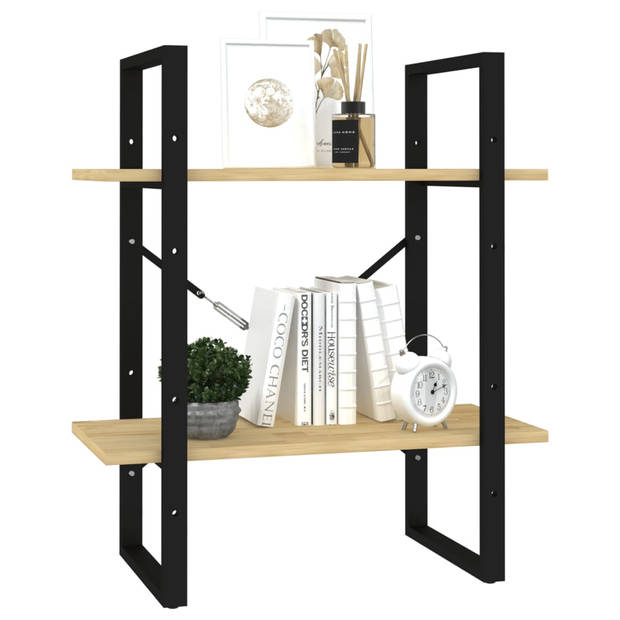 The Living Store Boekenkast Industrieel - 60 x 30 x 70 cm - Massief grenenhout