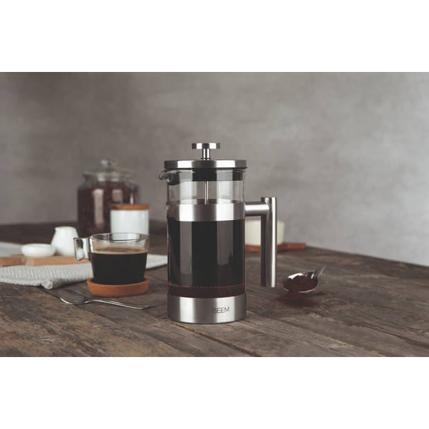 BEEM Koffiemaker, traditionele french press – glazen cafetière, filterkoffie