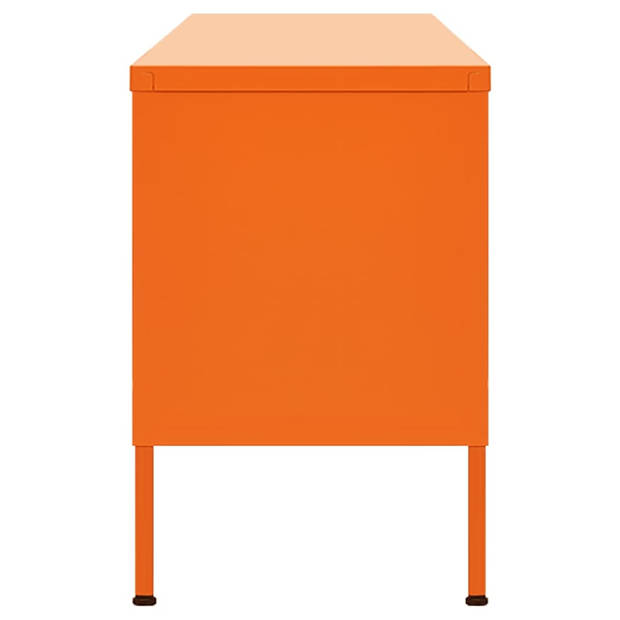 vidaXL Tv-meubel 105x35x50 cm staal oranje