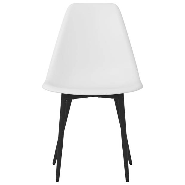 vidaXL Eetkamerstoelen 2 st PP wit