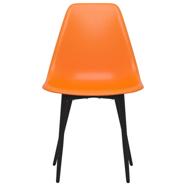 vidaXL Eetkamerstoelen 2 st PP oranje