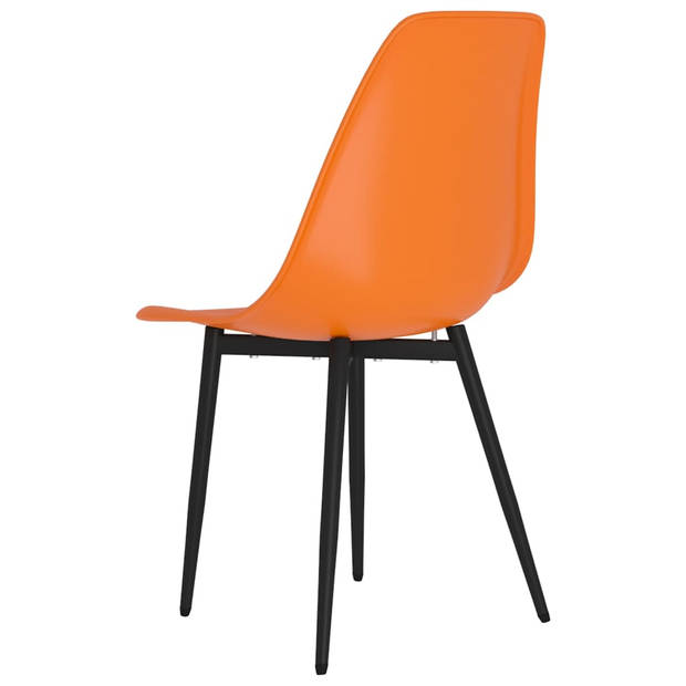 vidaXL Eetkamerstoelen 6 st PP oranje