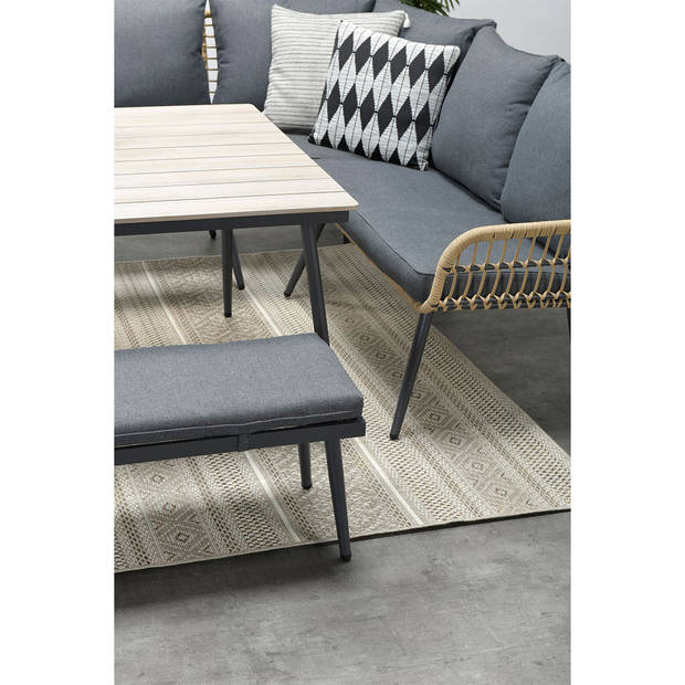 Garden Impressions Lucas lounge dining set 6-delig - natural