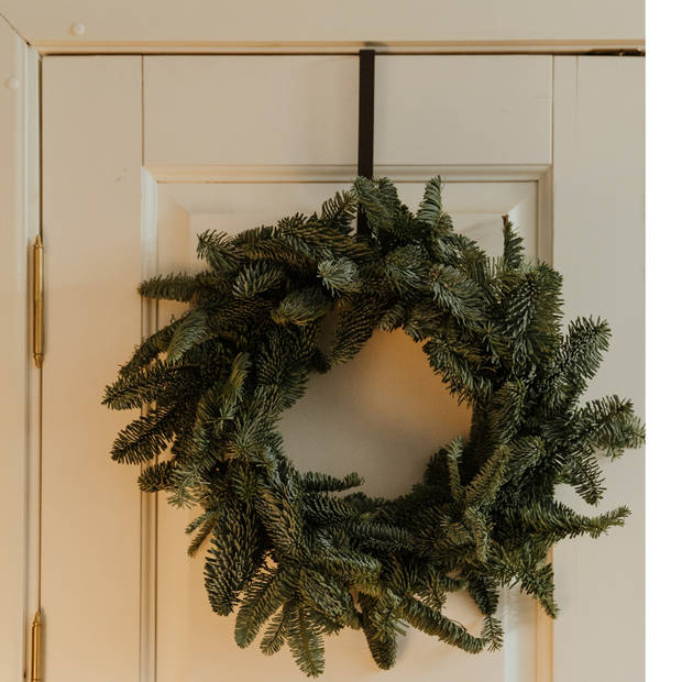 Kerstkrans 45 cm - groen - met hanger/ophanghaak - kerstversiering - Kerstkransen
