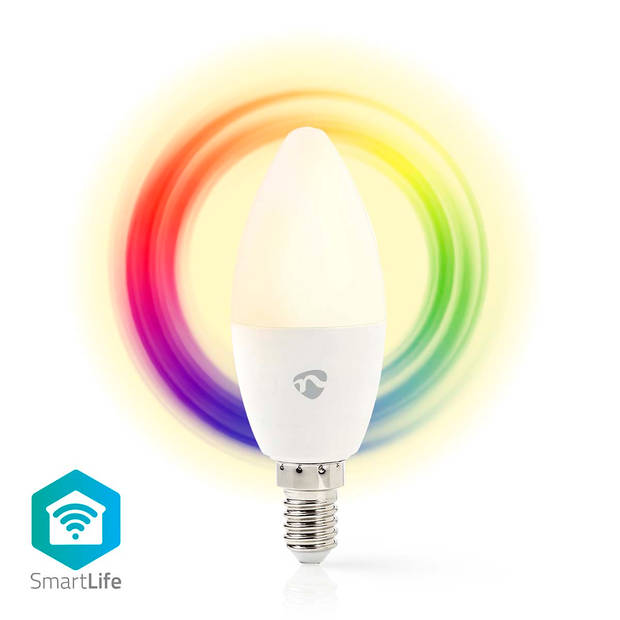 Nedis SmartLife Multicolour Lamp - WIFILRC10E14 - Wit
