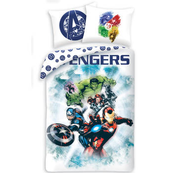 Marvel Avengers Dekbedovertrek Team - Eenpersoons - 140 x 200 cm - Katoen