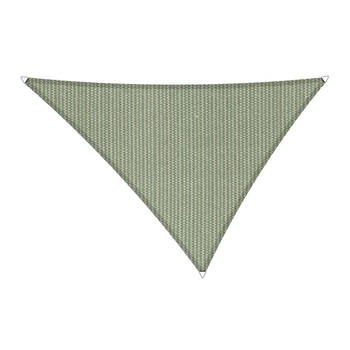 Shadow Comfort driehoek 4x4x4m Green met Bevestegingsset en buitendoek reiniger