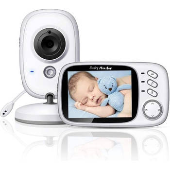 Parya Official - Babyfoon met camera - 3.2 inch babyphone