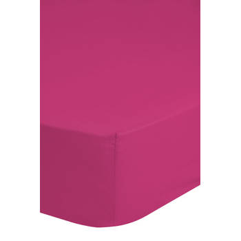 Goodmorning Jersey Hoeslaken Pink-Lits-jumeaux (160/180x200 cm)