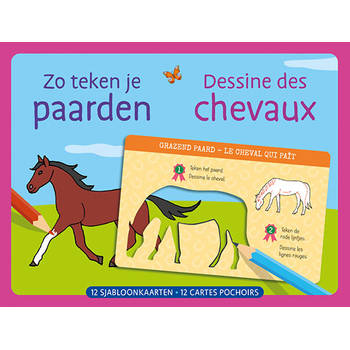 Deltas Zo teken je paarden - 12 sjabloonkaarten