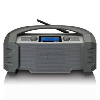 Radio portable DAB+ avec bluetooth et entrée AUX Lenco ODR-150GY Zwart-Grijs