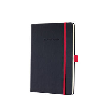 Notitieboek Sigel Conceptum RED Edition hardcover A5 zwart geruit