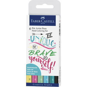 Tekenstift Faber-Castell Pitt Artist Pen handlettering I 6-delig etui