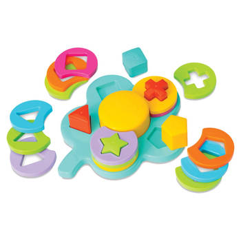 Dede - motoriek speelgoed 1 jaar - 22 stuks - Kleurrijk - BPA Vrij