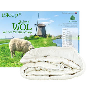 iSleep onderdeken wol - 180x220