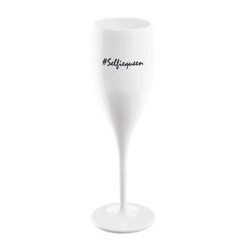 Koziol - Superglas Cheers No. 1 Champagneglas Selfiequeen - Kunststof - Wit