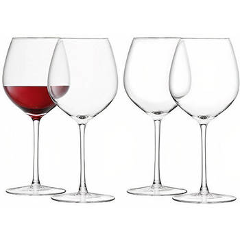 L.s.a. Wijnglazen Red Wine 400 Ml Glas 4 Stuks