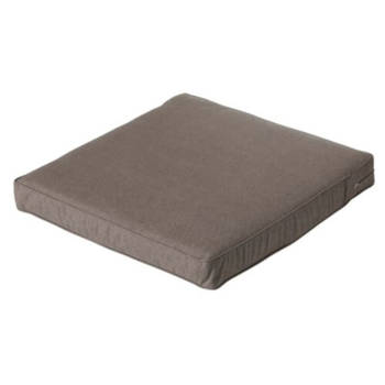 Madison loungekussen Oxford 60 x 60 x 8 cm polykatoen taupe