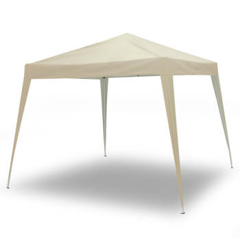 Partytent opvouwbaar / Vouwtent Paviljoen 330x330 cm - Beige