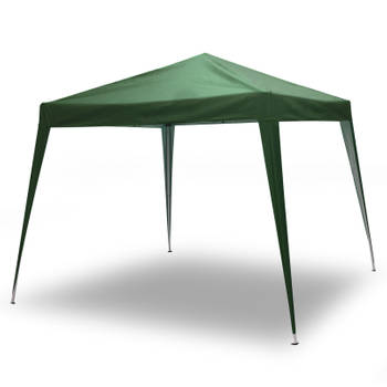 Partytent opvouwbaar / Vouwtent Paviljoen 330x330 cm - Groen