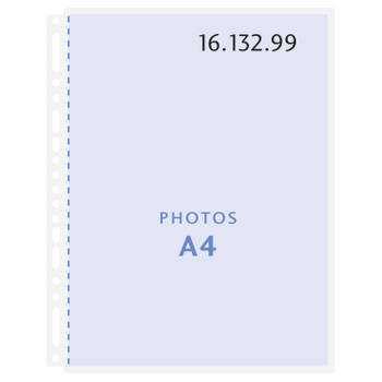 Henzo Insteekhoezen - 10 stuks insteekhoes voor 20 foto's - Formaat A4 - Transparant