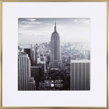 Henzo Fotolijst - Manhattan - Fotomaat 40x40 cm - Goud