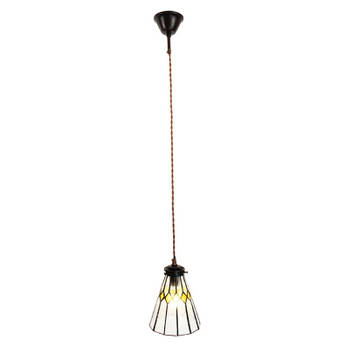 Clayre & Eef Transparente Hanglamp Tiffany Ø 15*115 cm E14/max 1*40W 5LL-6194