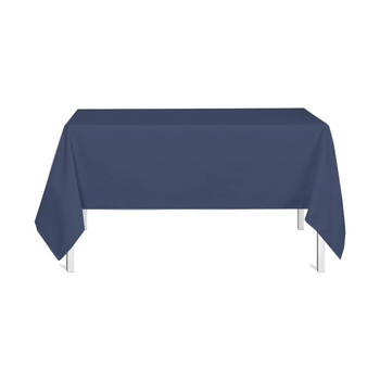 Today Tafelkleed - Tafellaken blauw - Tafelkleed 150 x 250 cm - Polyester tafelkleed - Navy - wasbaar tafelkleed