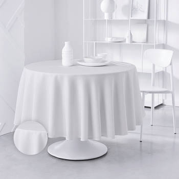 Today 180x180 / Craie - Luxe tafelkleed - tafellaken- Polyester - Tafelzeil